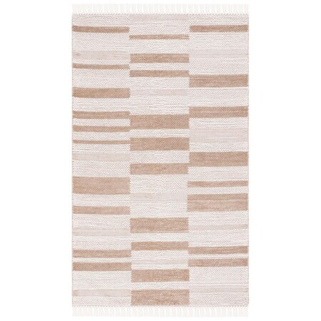 Safavieh 4 x 6 ft. Natural Flat Weave Rectangle Area Rug, Ivory & Light Brown NAT225T-4